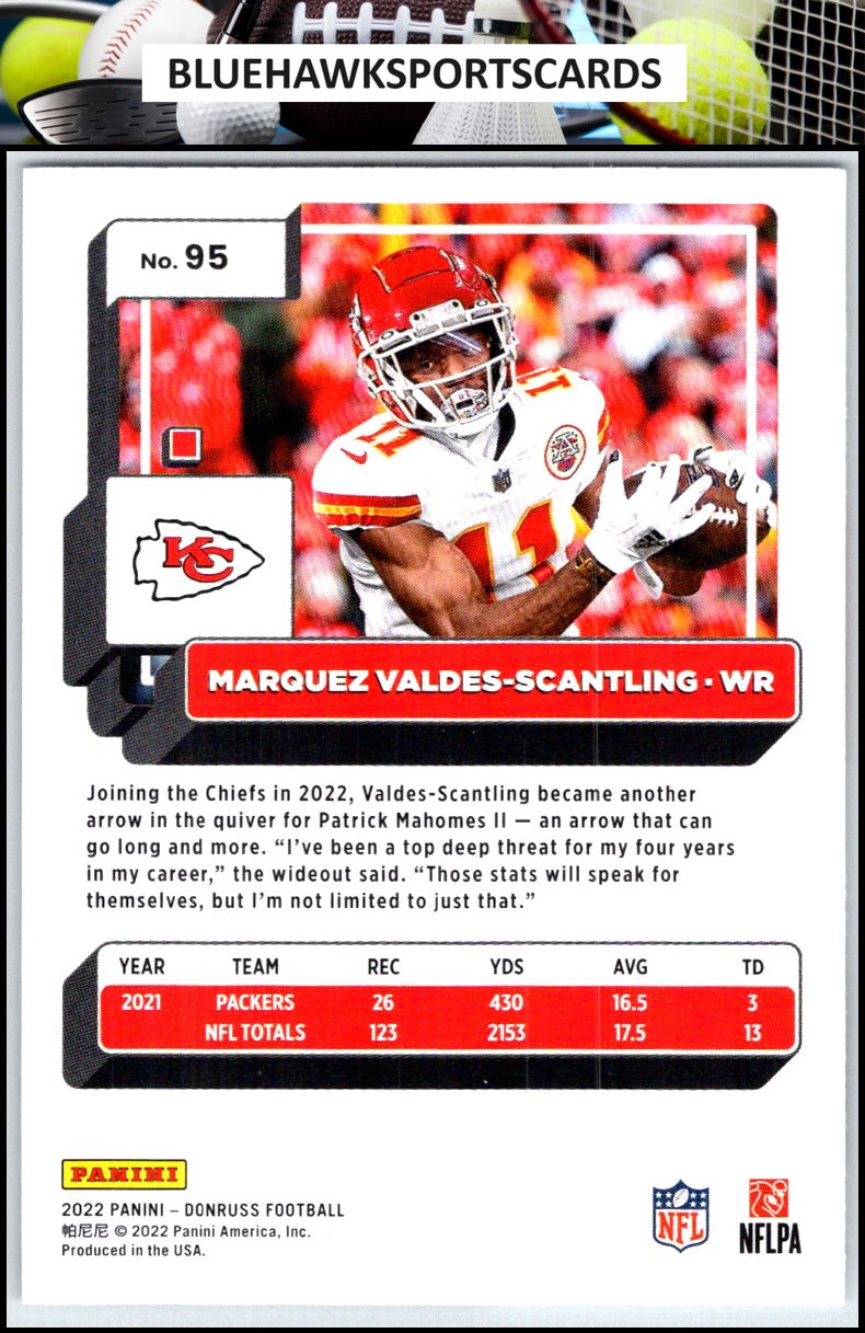 2022 Donruss #95 Marquez Valdes-Scantling