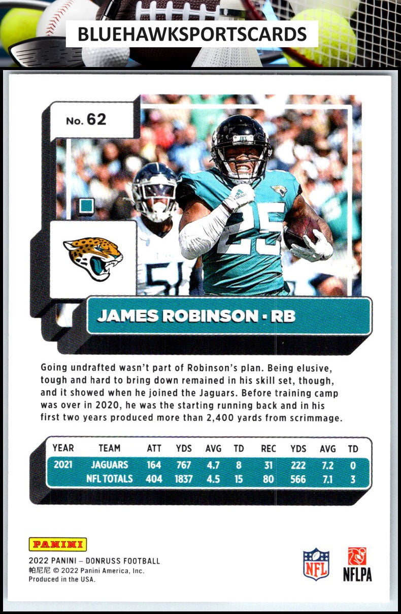 2022 Donruss #62 James Robinson