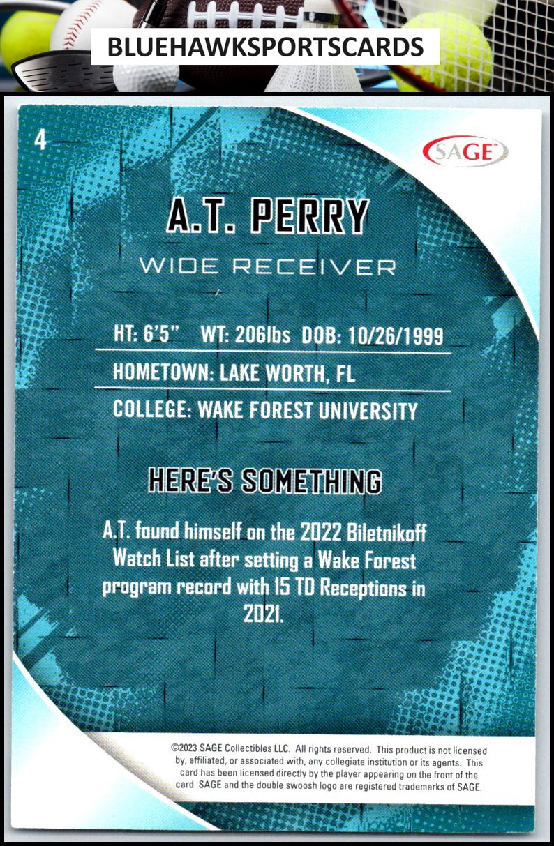 2023 SAGE HIT #4 A.T. Perry