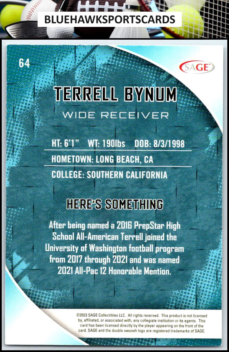 2023 SAGE HIT #64 Terrell Bynum