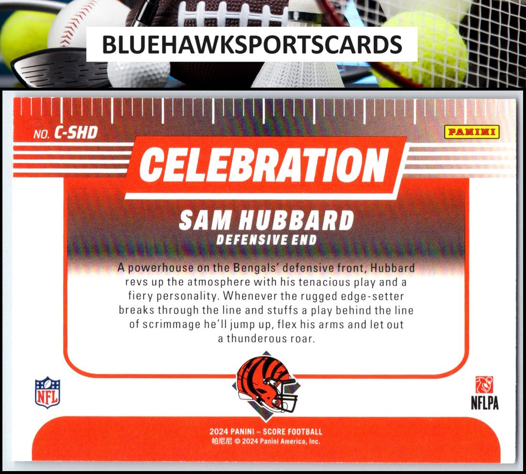 2024 Score #C-SHD Sam Hubbard Celebration Red