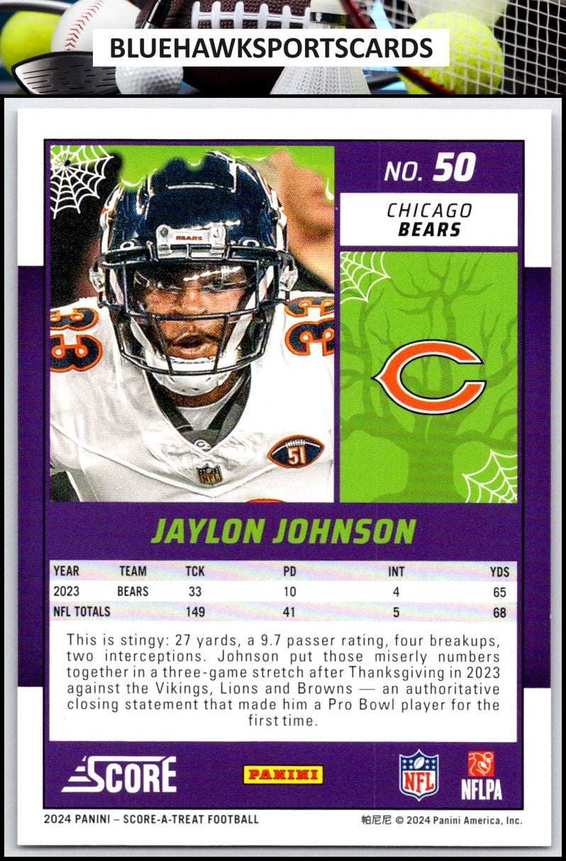 2024 Score-A-Treat #50 Jaylon Johnson