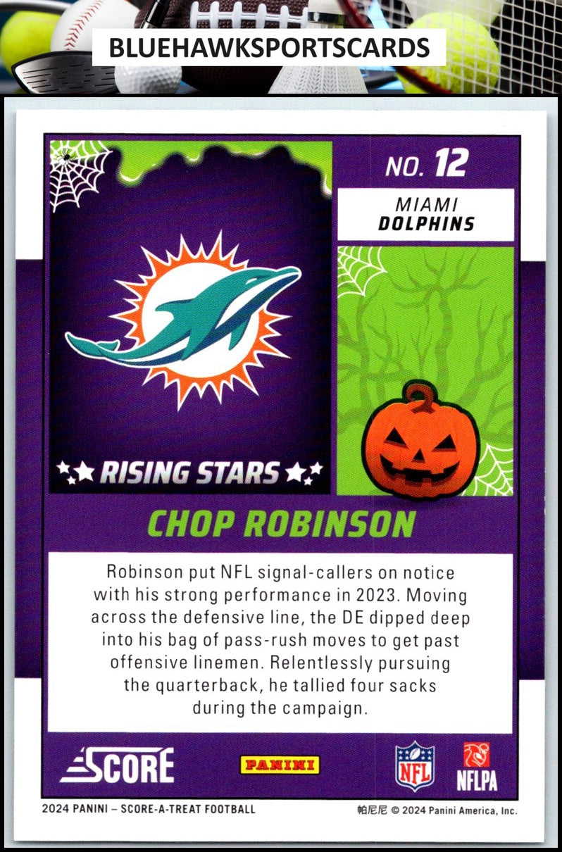 2024 Score-A-Treat #12 Chop Robinson A-Treat - Rising Stars Green Bats