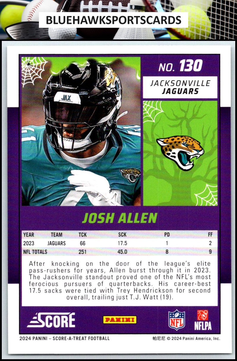 2024 Score-A-Treat #130 Josh Allen A-Treat - Green Bats