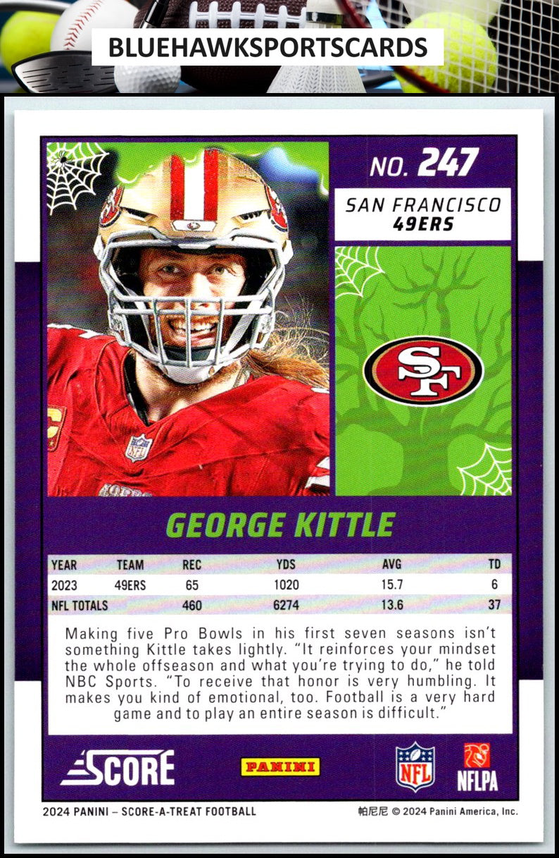 2024 Score-A-Treat #247 George Kittle A-Treat - Green Bats