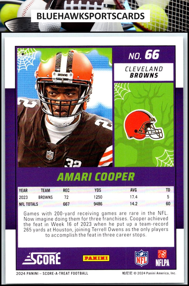2024 Score-A-Treat #66 Amari Cooper A-Treat - Green Bats