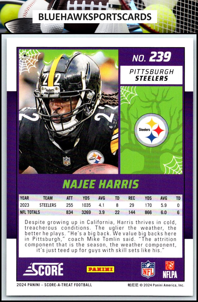 2024 Score-A-Treat #239 Najee Harris A-Treat - Green Bats