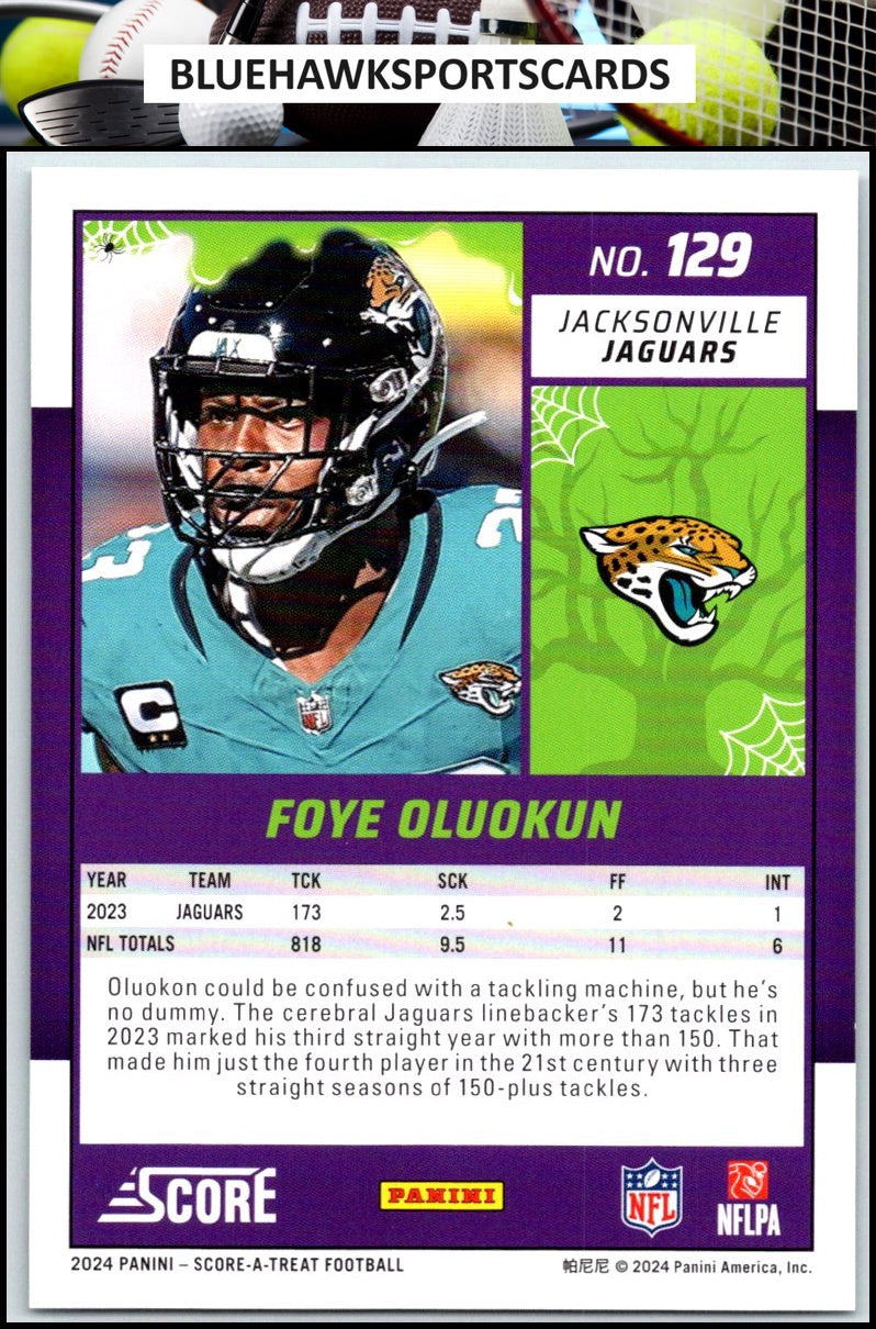 2024 Score-A-Treat #129 Foye Oluokun A-Treat - Green Bats