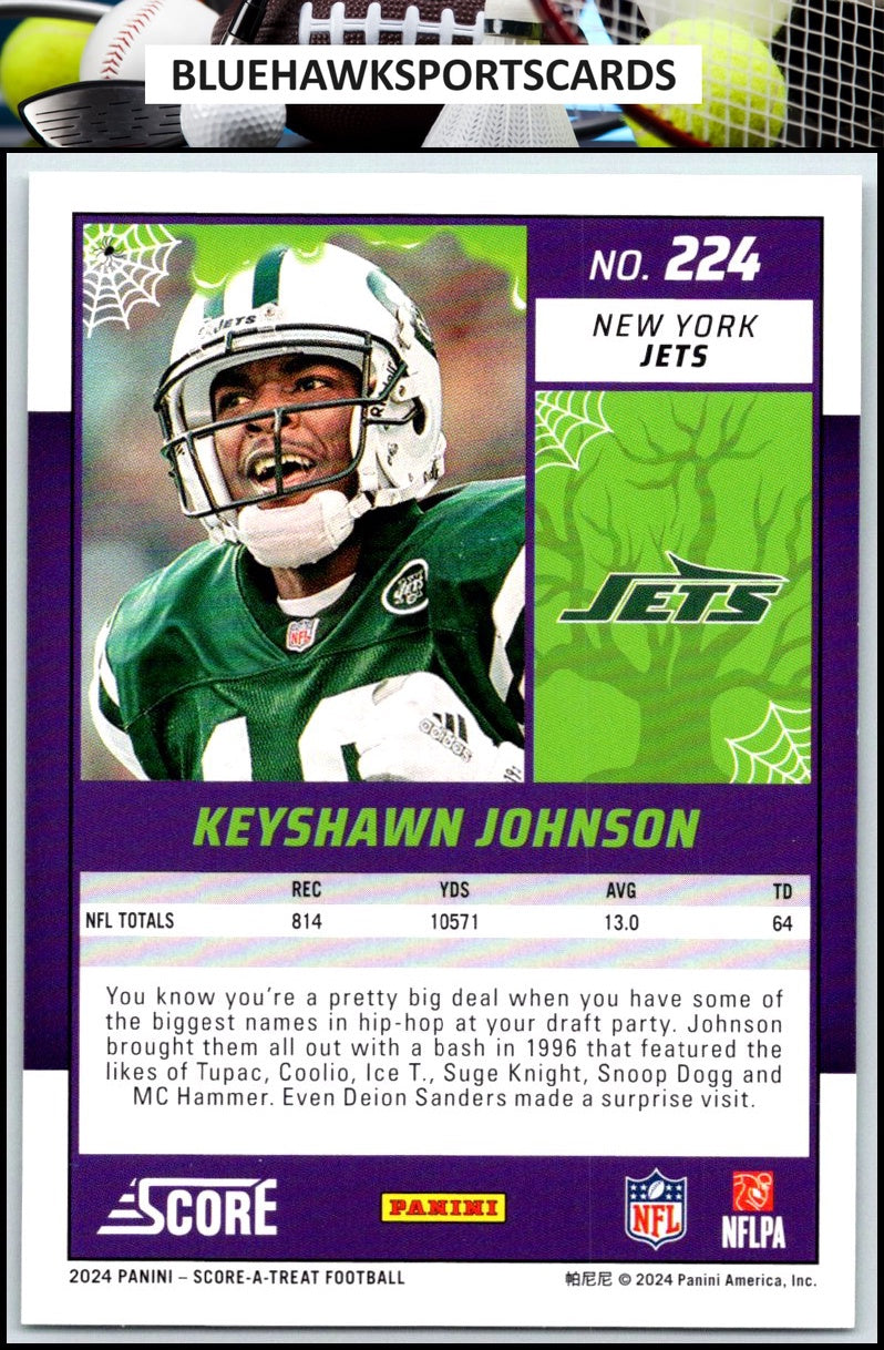 2024 Score-A-Treat #224 Keyshawn Johnson A-Treat - Green Bats