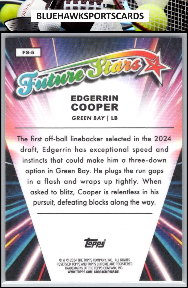 2024 Topps Chrome #FS-5 Edgerrin Cooper Future Stars