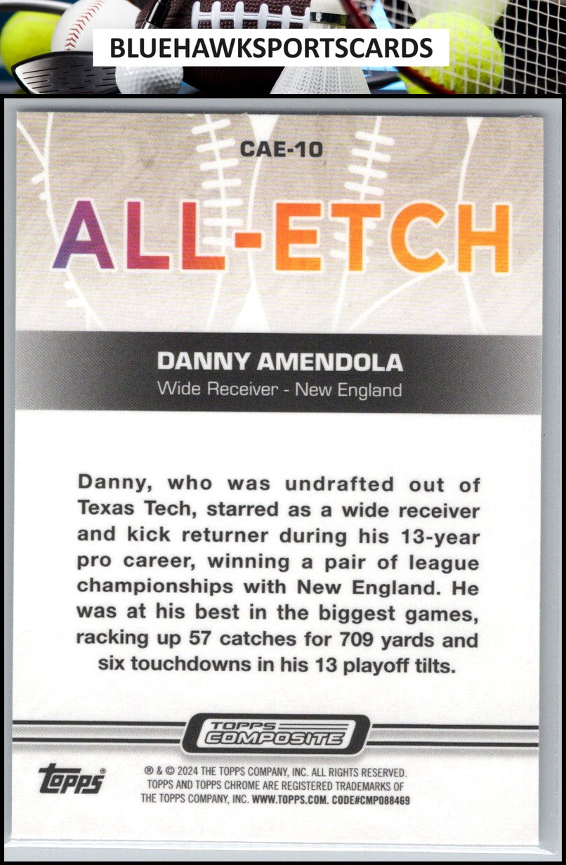 2023 Topps Composite #CAE-10 Danny Amendola Chrome All-Etch X-Fractor