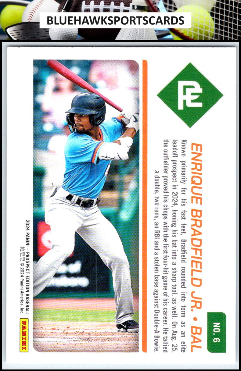 2024 Panini Prospect Edition #6 Enrique Bradfield Jr.