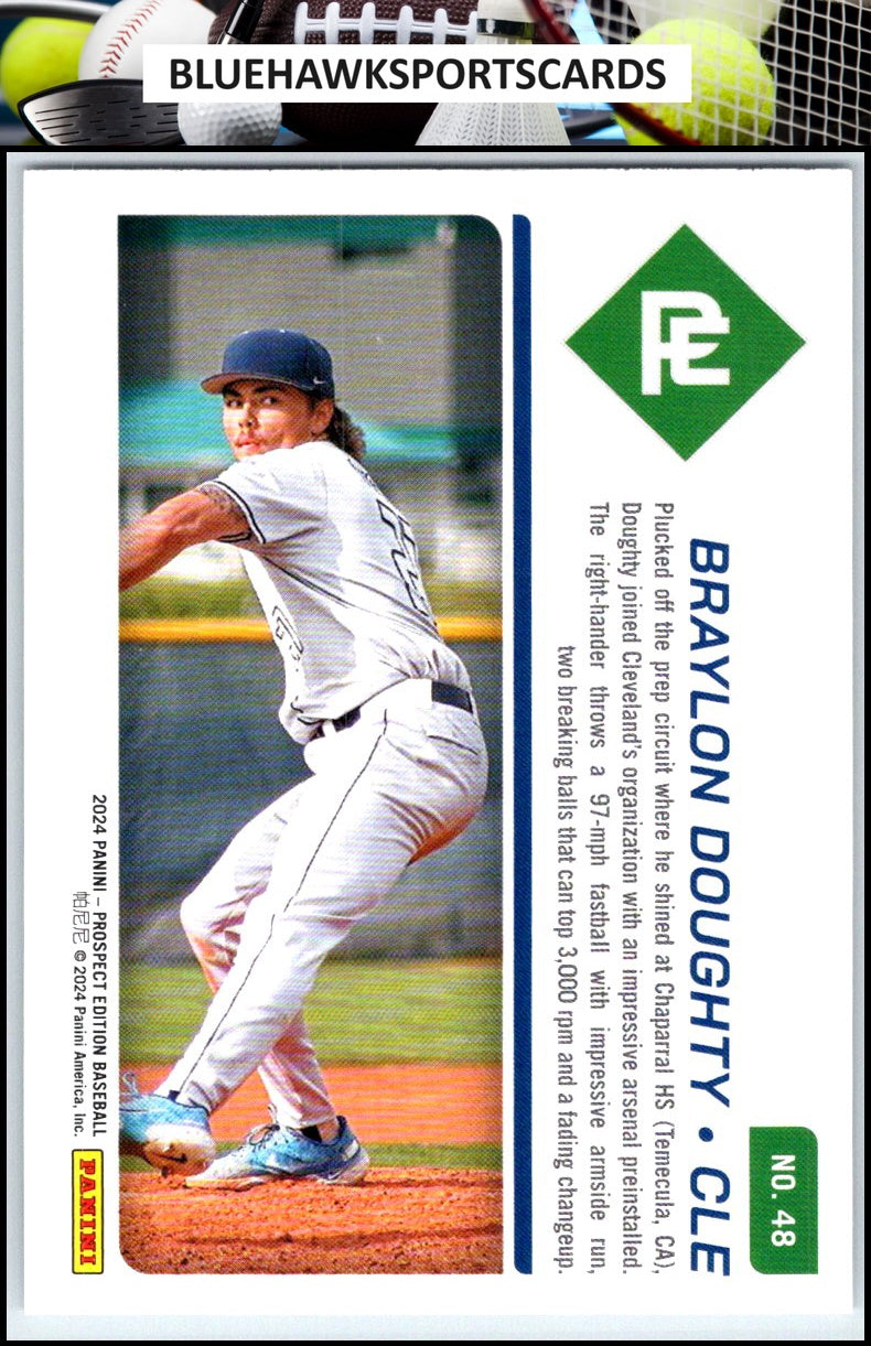 2024 Panini Prospect Edition #48 Braylon Doughty