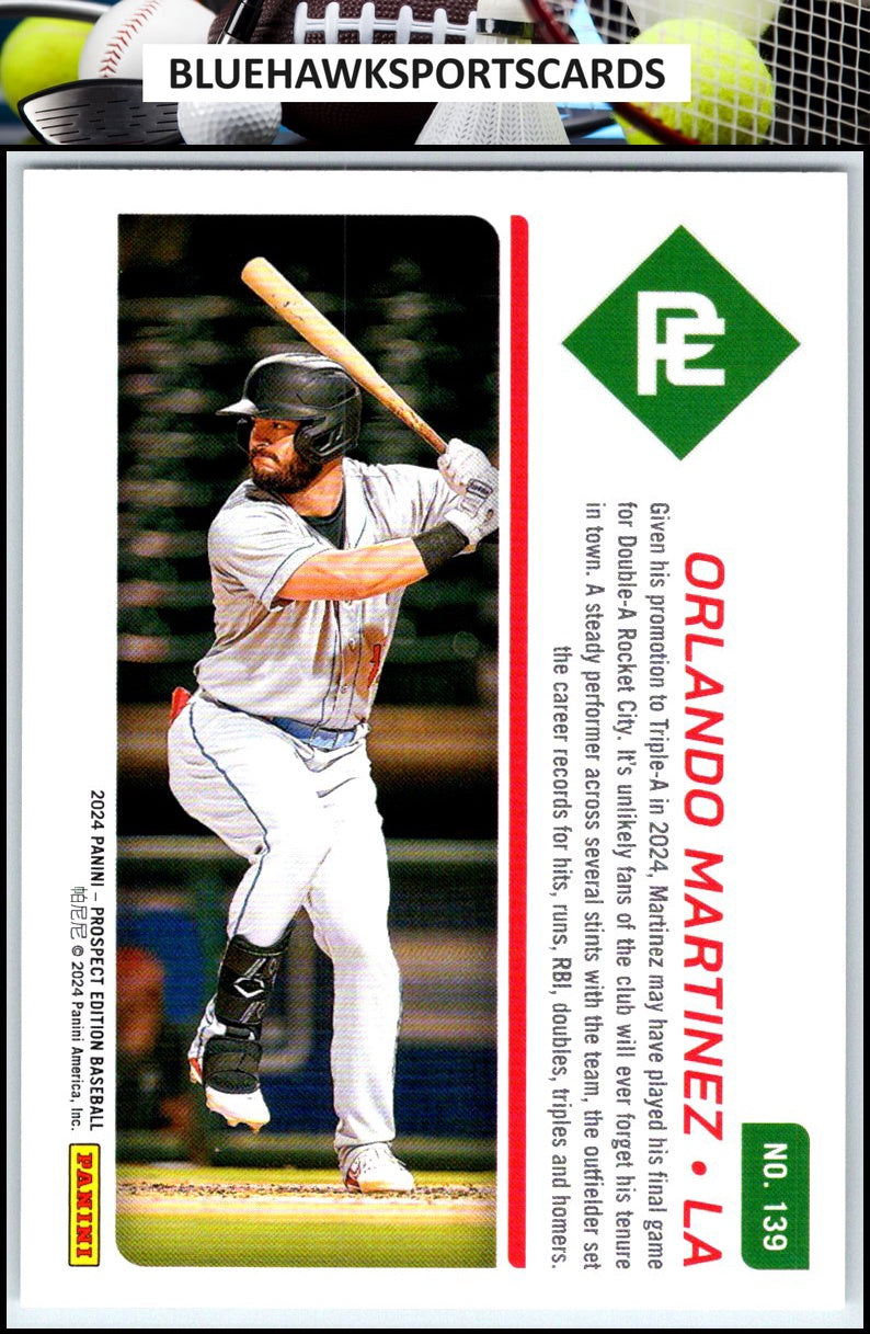 2024 Panini Prospect Edition #139 Orlando Martinez