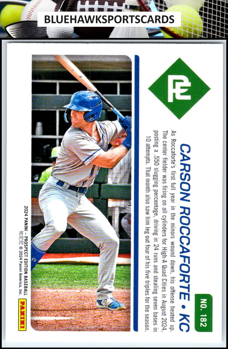 2024 Panini Prospect Edition #182 Carson Roccaforte