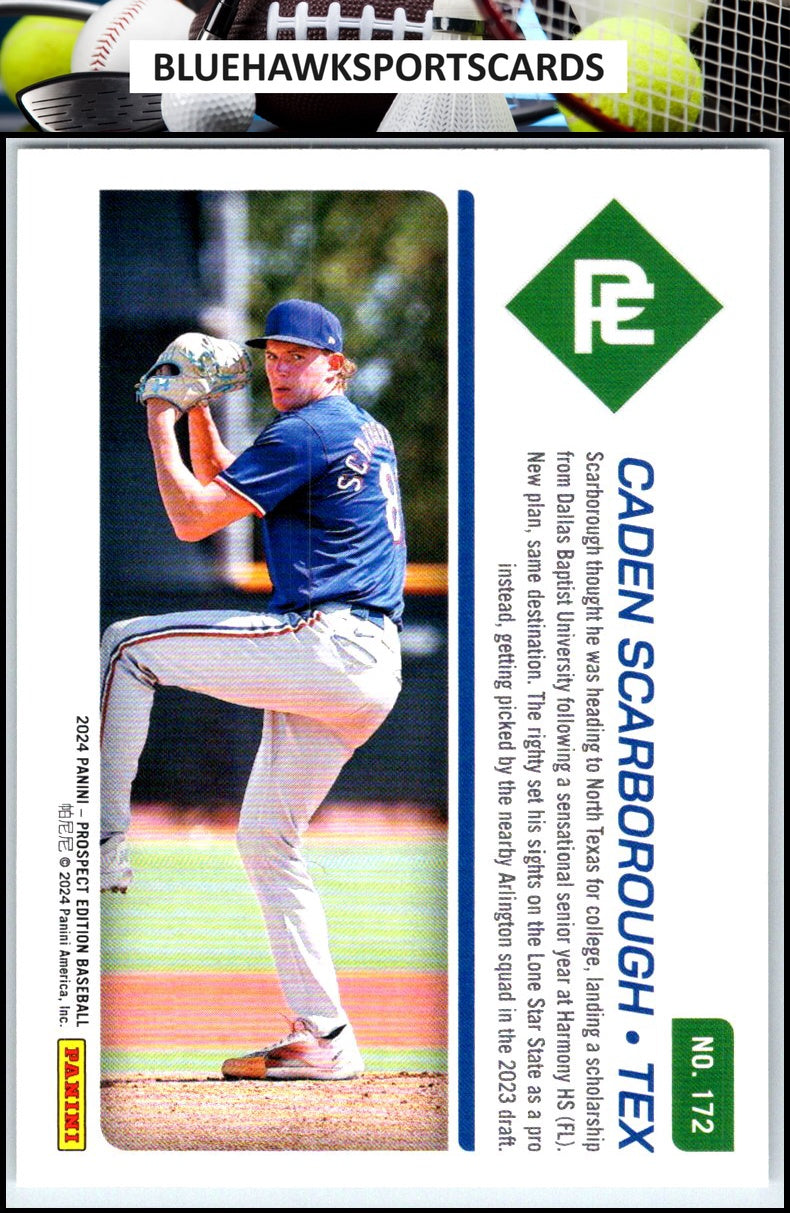 2024 Panini Prospect Edition #172 Caden Scarborough