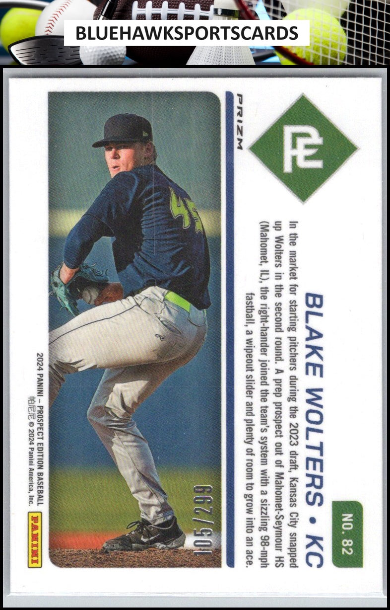 2024 Panini Prospect Edition #82 Blake Wolters Holo