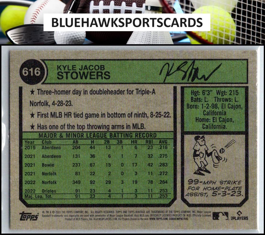 2023 Topps Heritage #616 Kyle Stowers