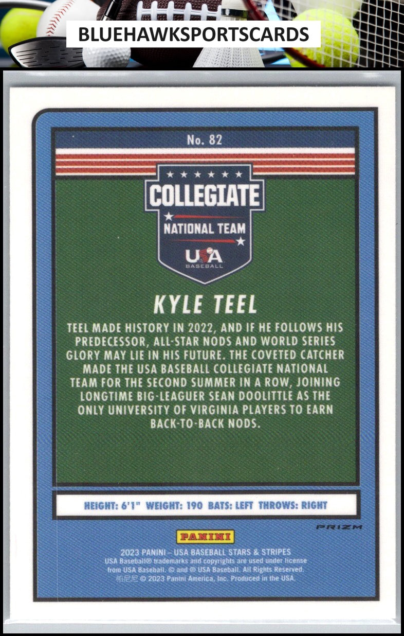 2023 Panini Stars & Stripes USA Baseball #82 Kyle Teel Stars
