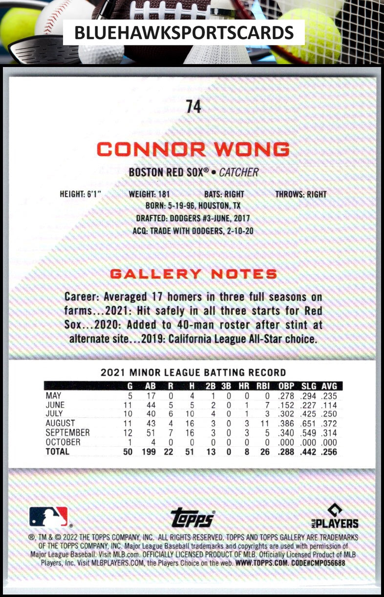 2022 Topps Gallery #74 Connor Wong
