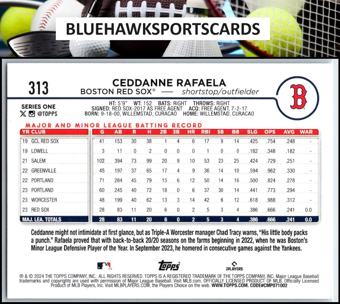 2024 Topps #313 Ceddanne Rafaela