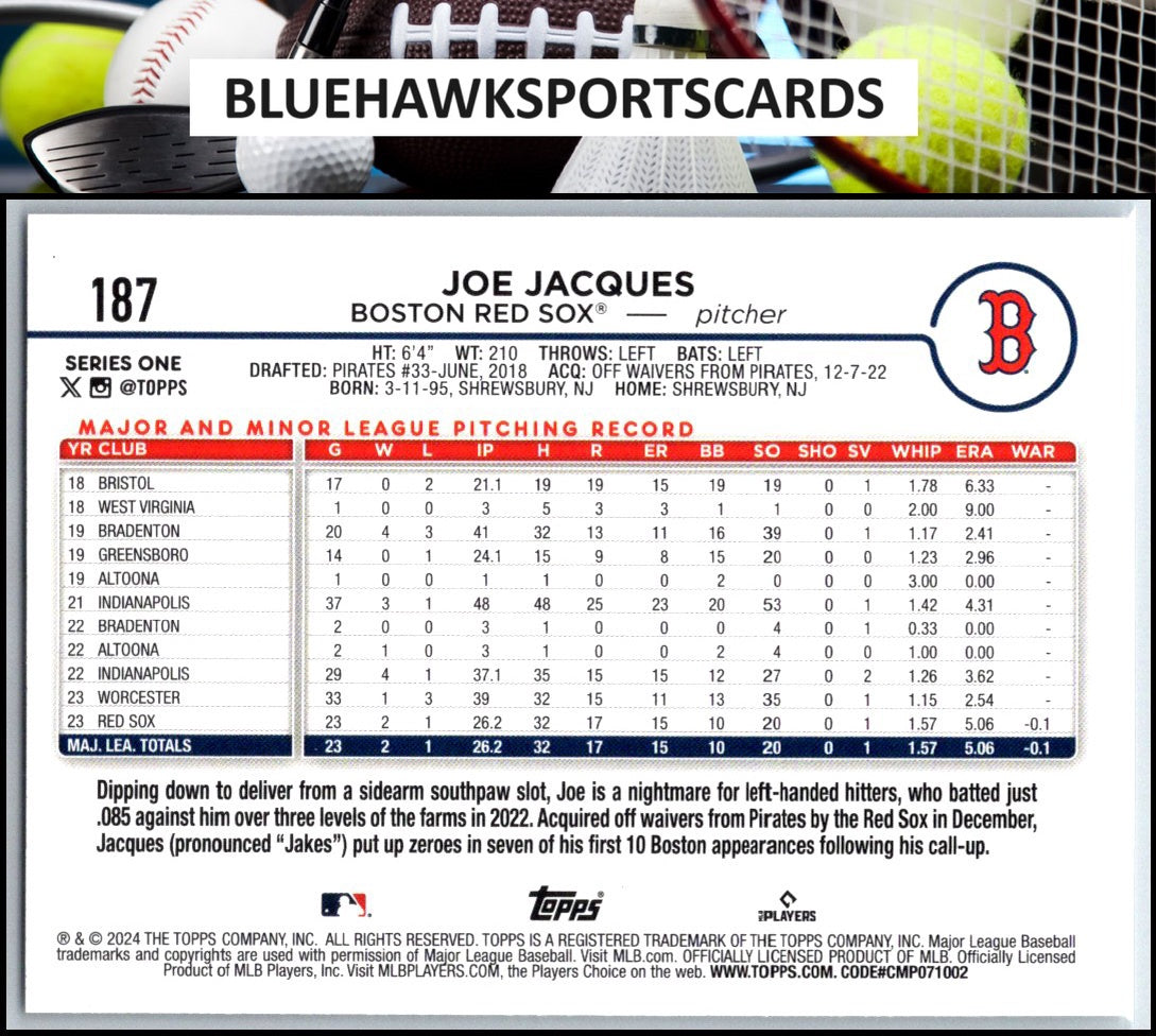 2024 Topps #187 Joe Jacques