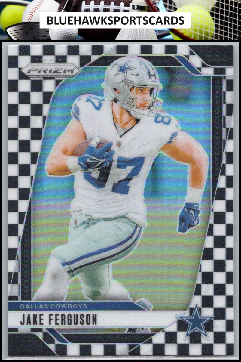 2024 Panini Prizm #76 Jake Ferguson Black and White Checker