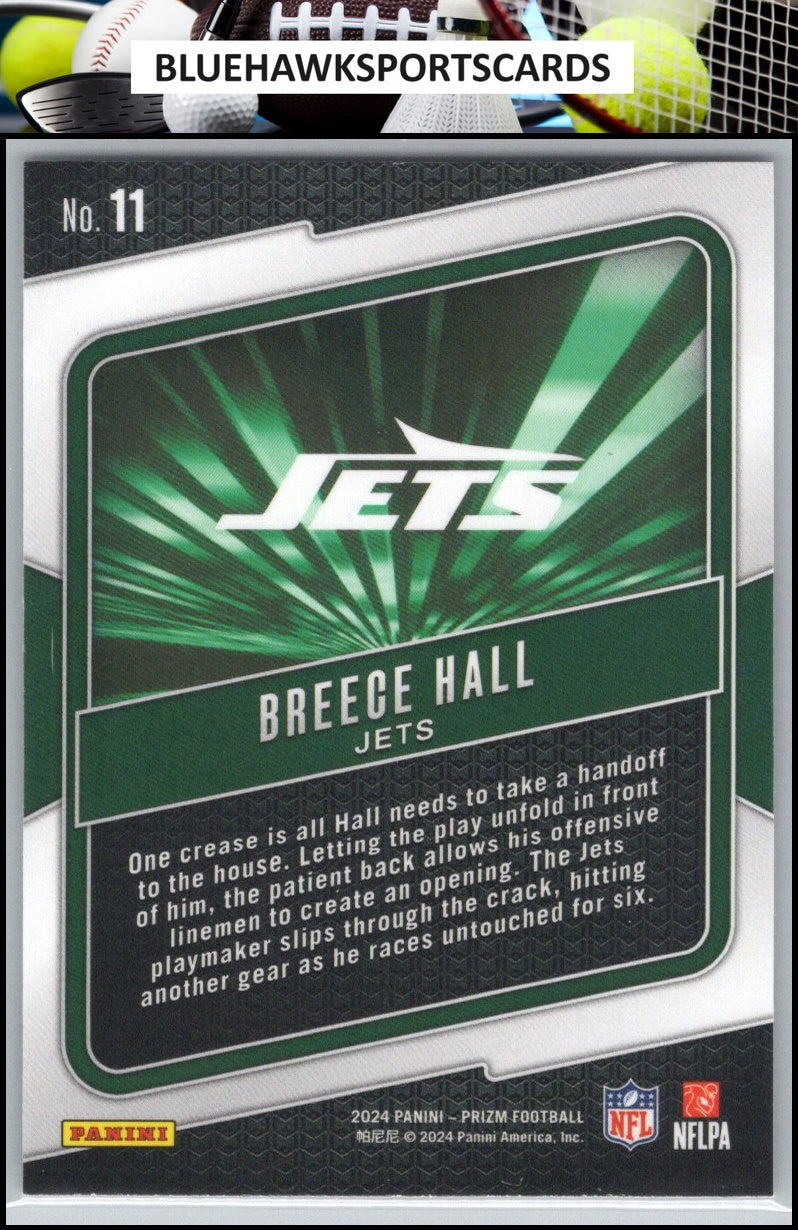 2024 Panini Prizm #11 Breece Hall Hype