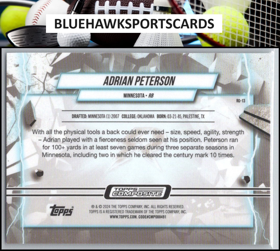 2023 Topps Composite #RG-13 Adrian Peterson Resurgence Grounded