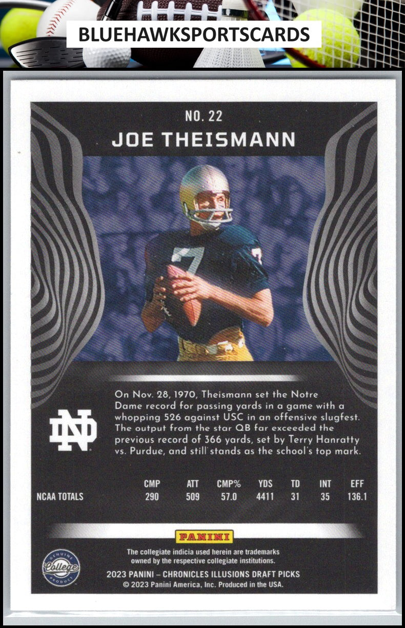 2023 Panini Chronicles Draft Picks #22 Joe Theismann Illusions