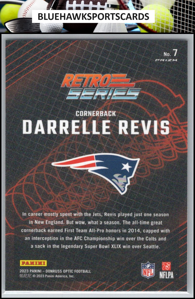 2023 Donruss Optic #7 Darrelle Revis Retro Series