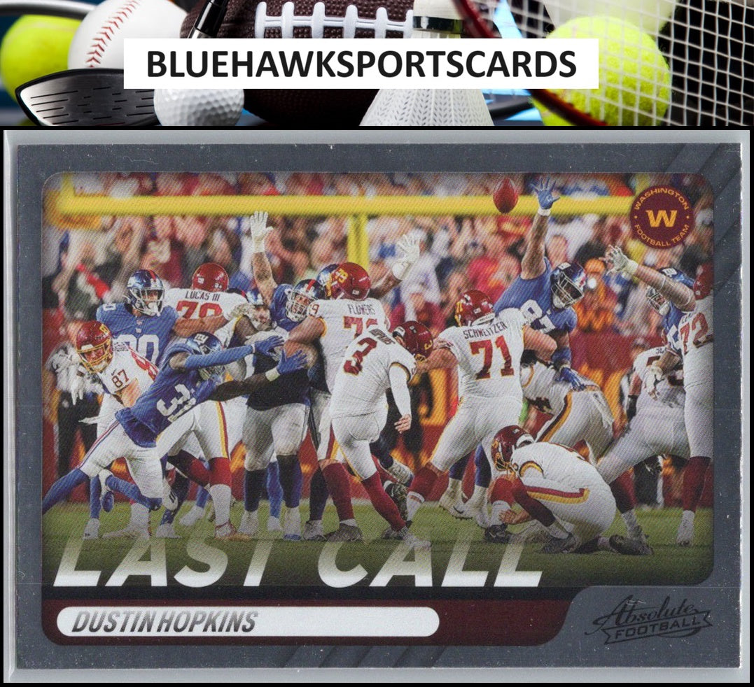 2022 Panini Absolute #LC-11 Dustin Hopkins Last Call