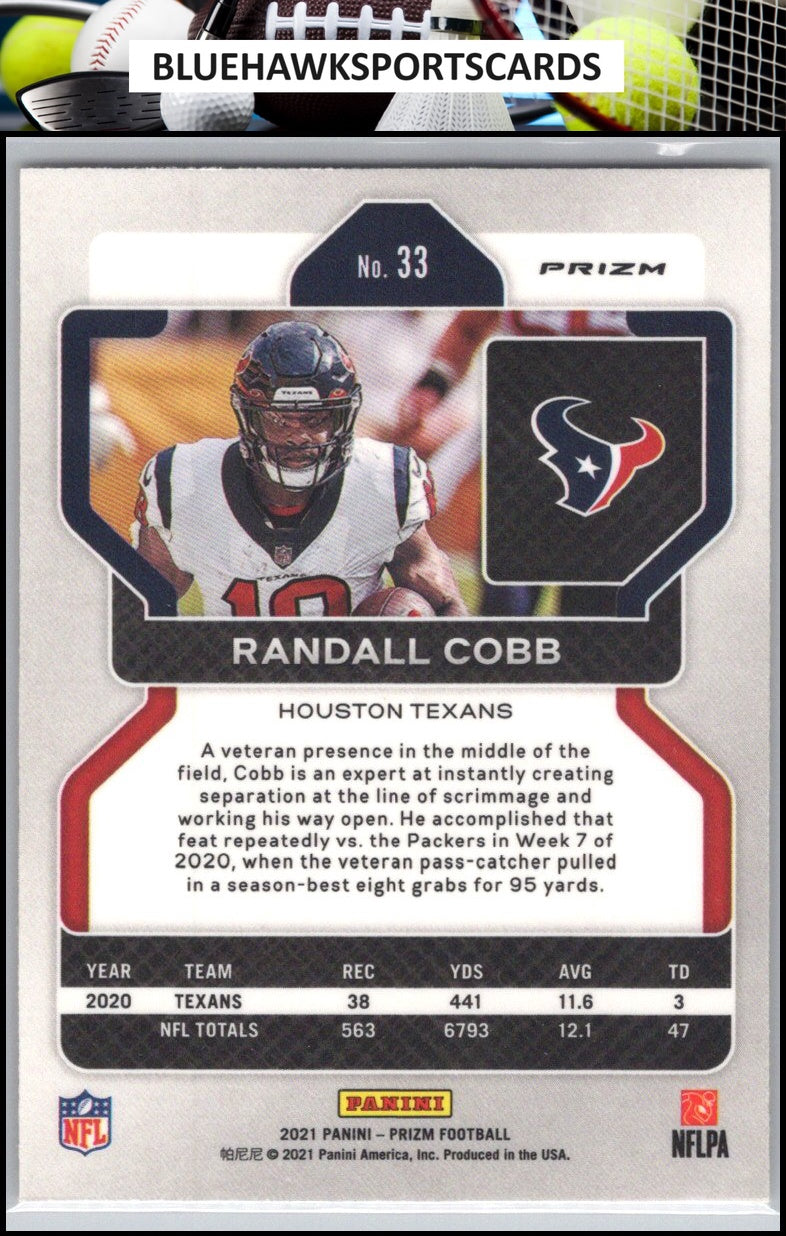 2021 Panini Prizm #33 Randall Cobb Lazer