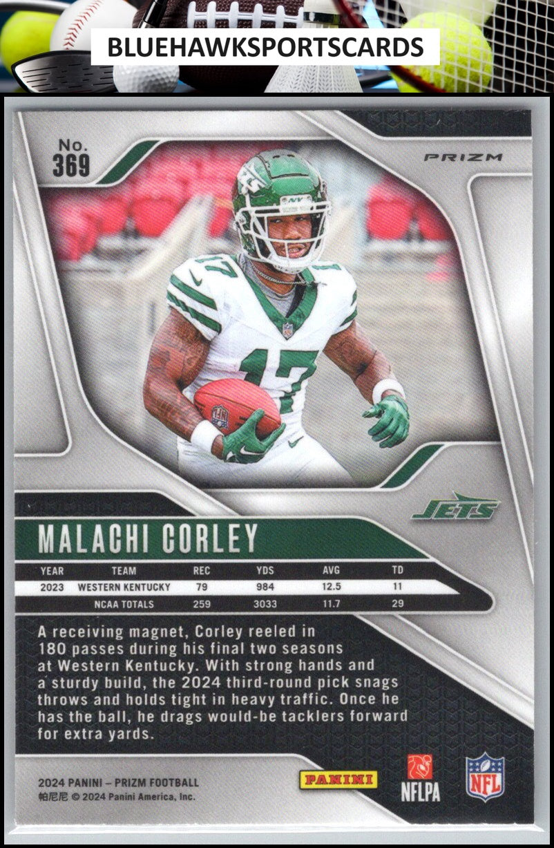 2024 Panini Prizm #369 Malachi Corley Disco