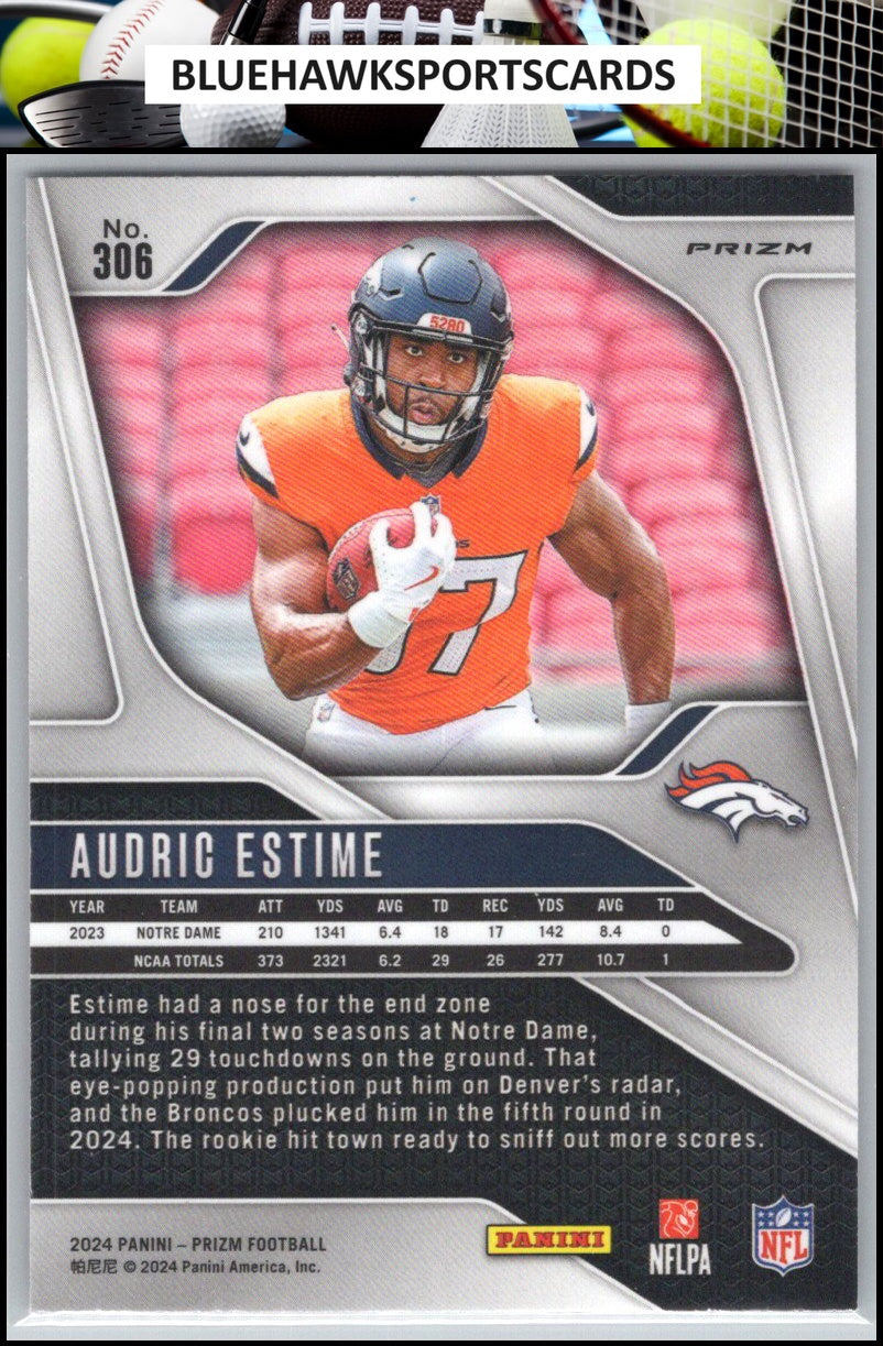 2024 Panini Prizm #306 Audric Estime Disco
