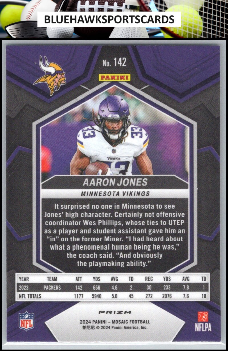 2024 Panini Mosaic #142 Aaron Jones Mosaic
