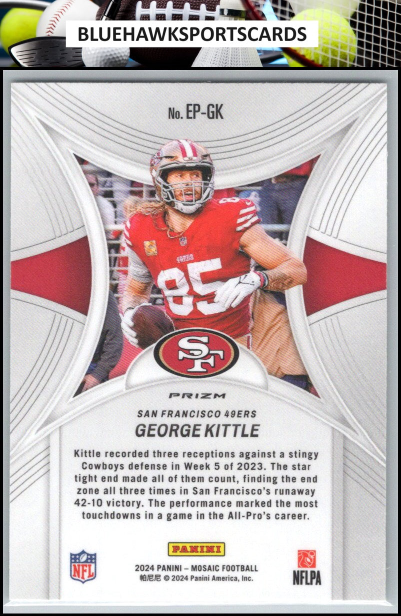 2024 Panini Mosaic #EP-GK George Kittle Epic Performers