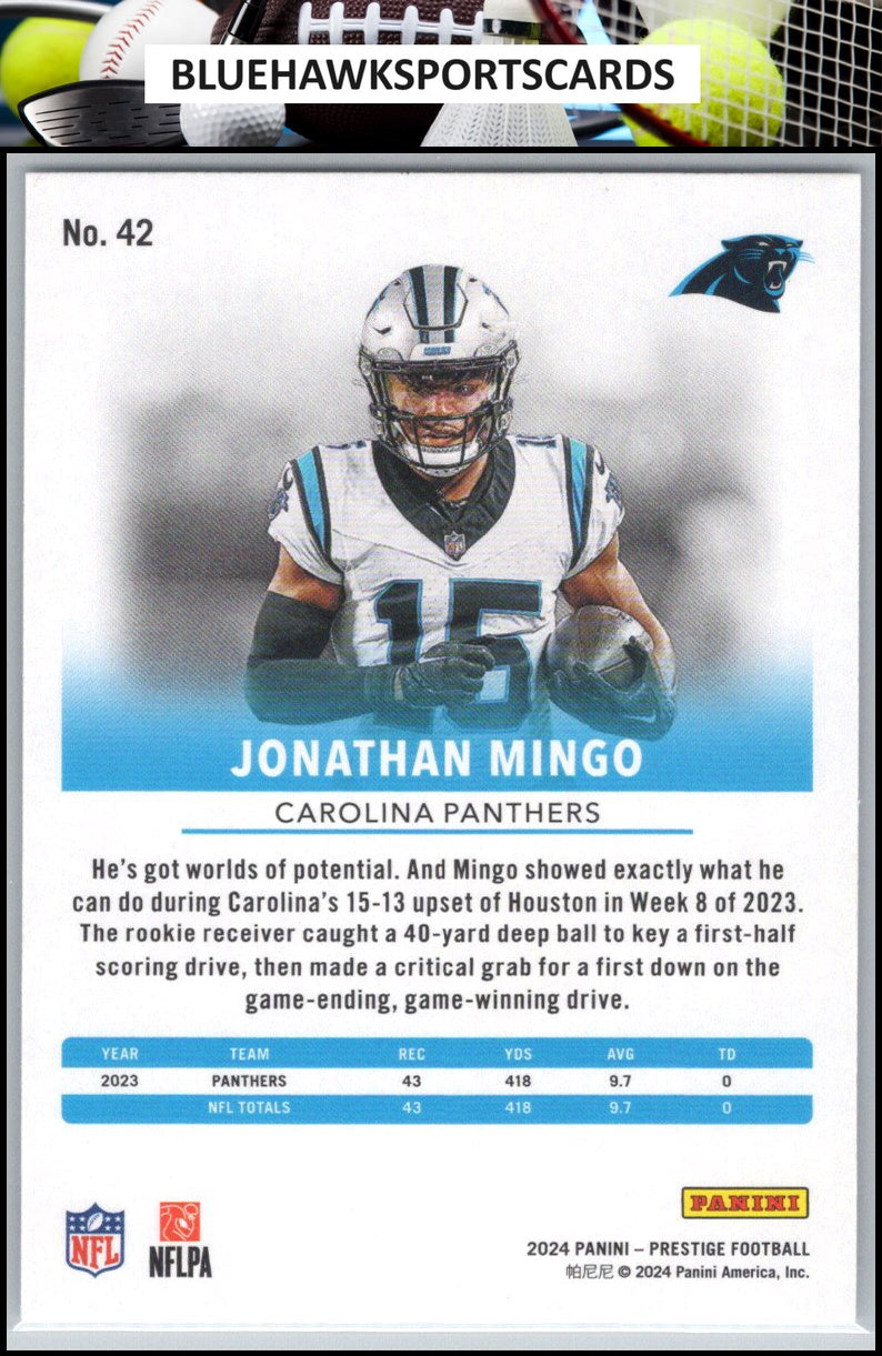 2024 Panini Prizm Deca #42 Jonathan Mingo
