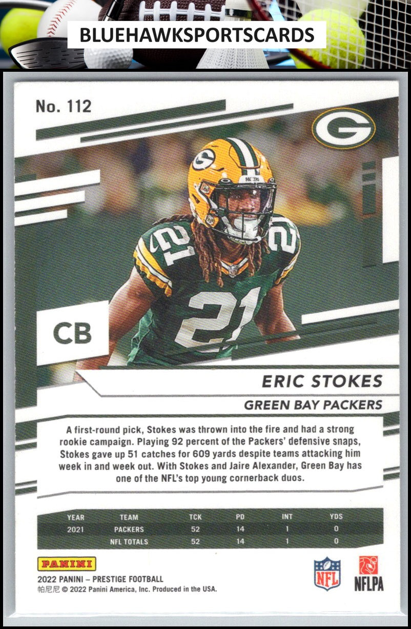 2022 Panini Prestige #112 Eric Stokes Xtra Points Astral
