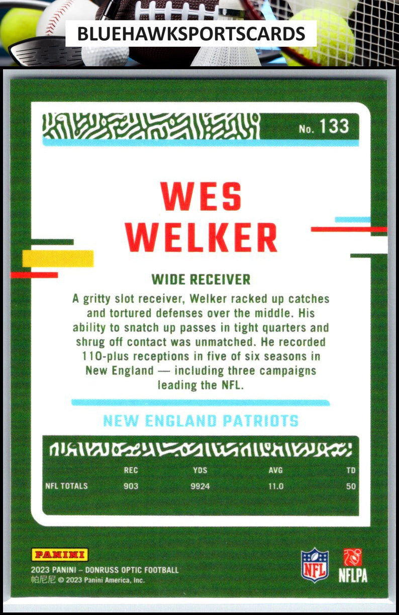 2023 Donruss Optic #133 Wes Welker