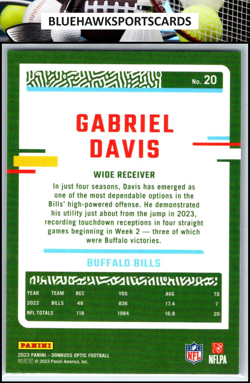 2023 Donruss Optic #20 Gabriel Davis