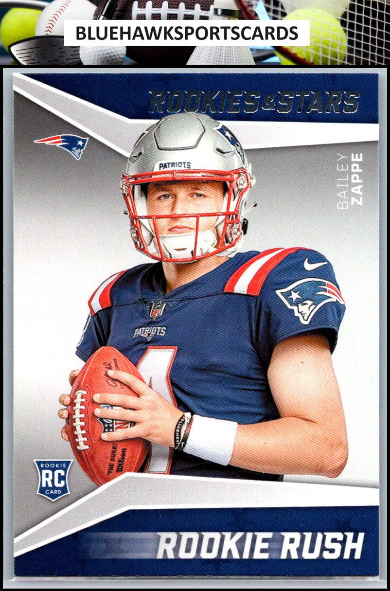 2022 Panini Rookies & Stars #RR-4 Bailey Zappe Rookie Rush