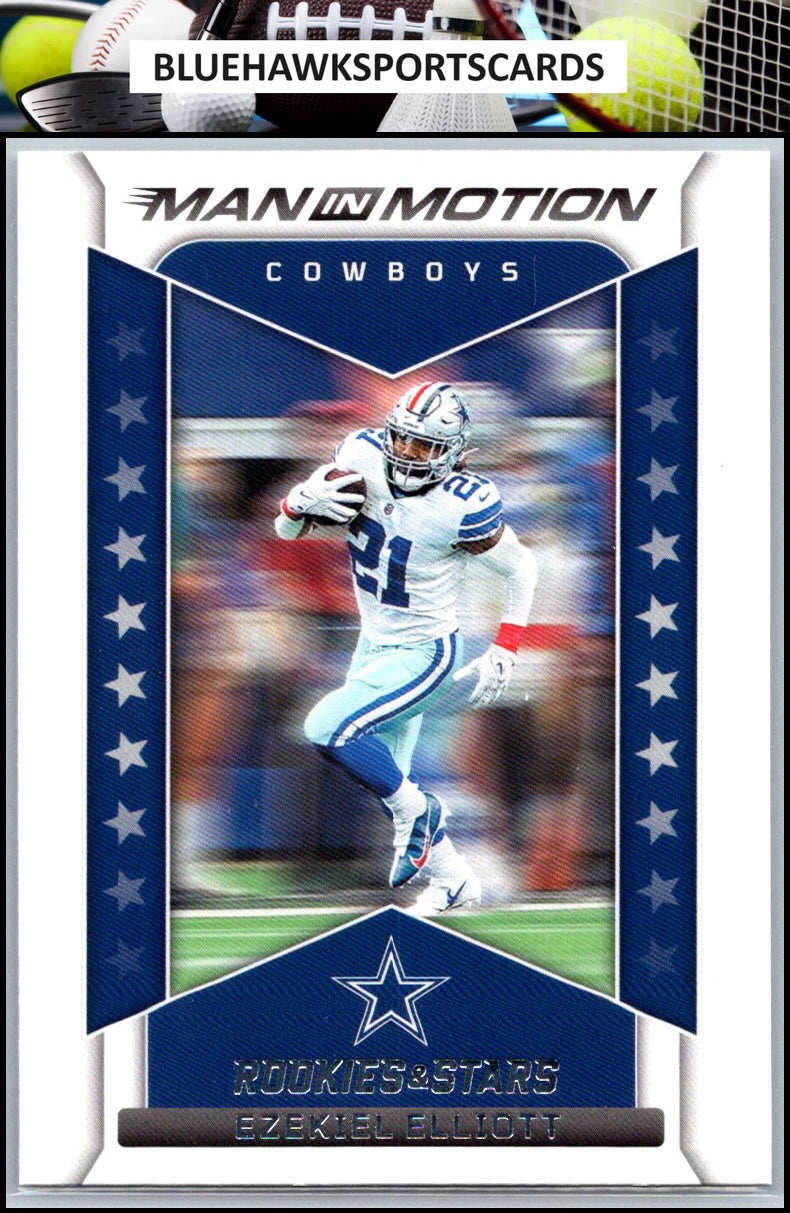 2022 Panini Rookies & Stars #MM-7 Ezekiel Elliott Man In Motion