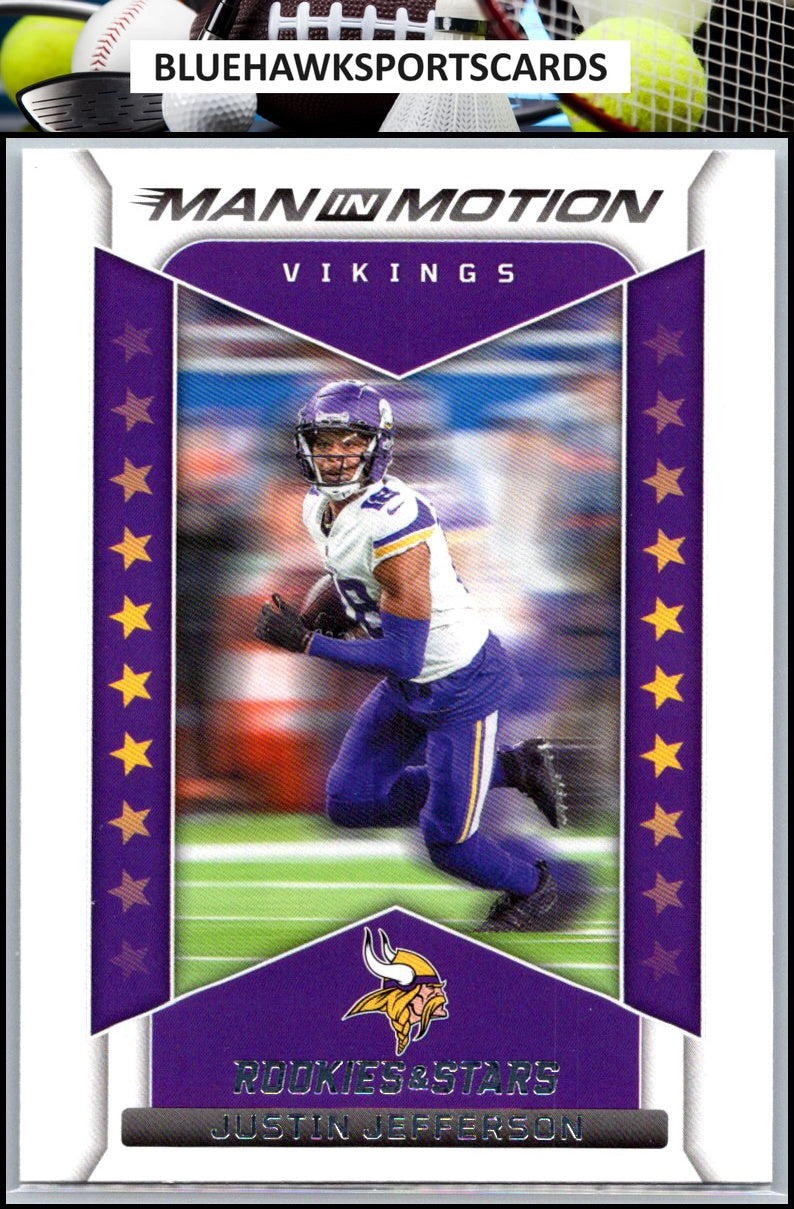 2022 Panini Rookies & Stars #MM-12 Justin Jefferson Man In Motion