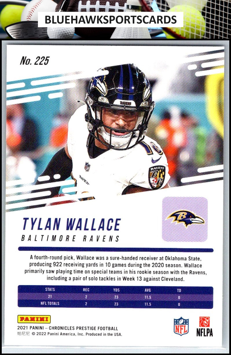 2021 Panini Chronicles #225 Tylan Wallace Prestige Rookies Update