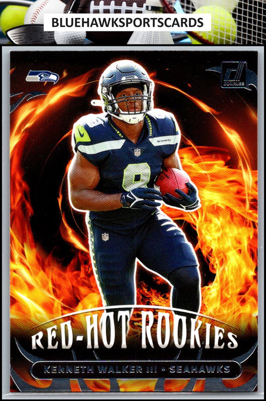2022 Donruss #RHR-7 Kenneth Walker III Red Hot Rookies