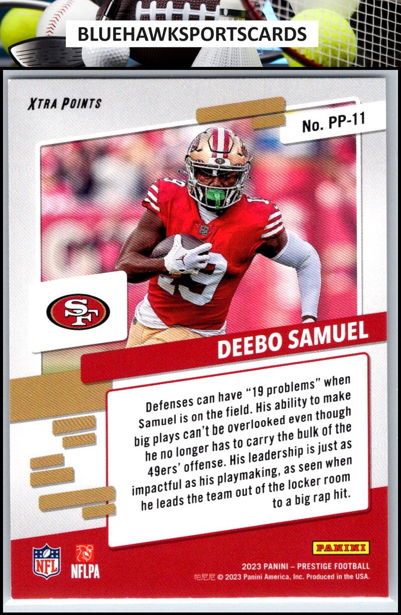 2023 Panini Prestige #PP-11 Deebo Samuel Prestigious Pros