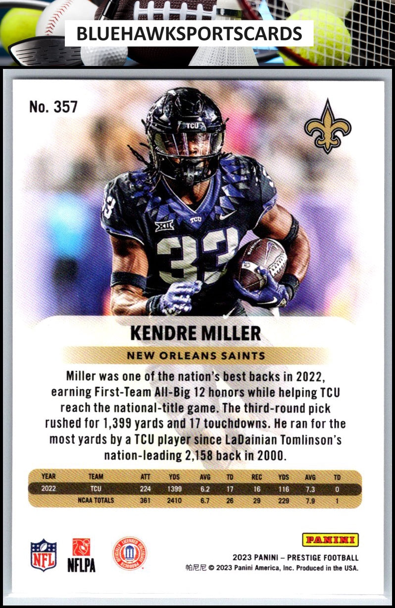 2023 Panini Prestige #357 Kendre Miller