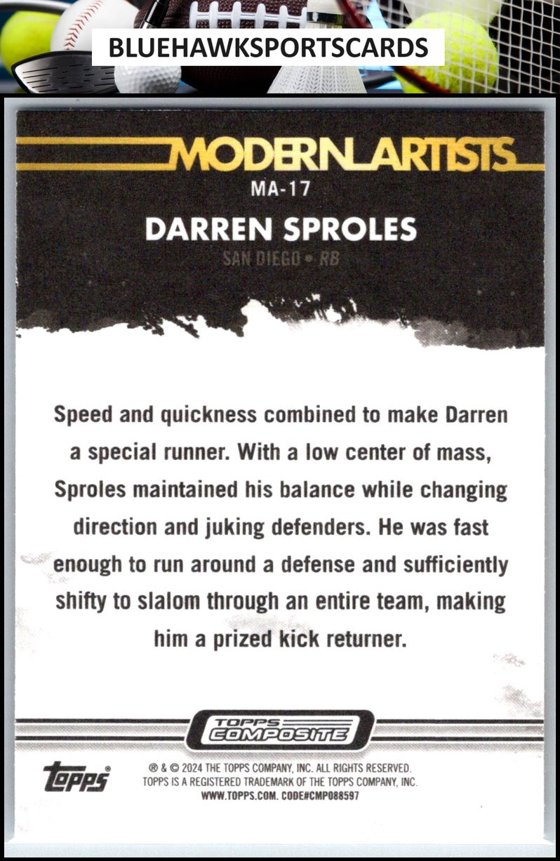 2023 Topps Composite #MA-17 Darren Sproles Modern Artists