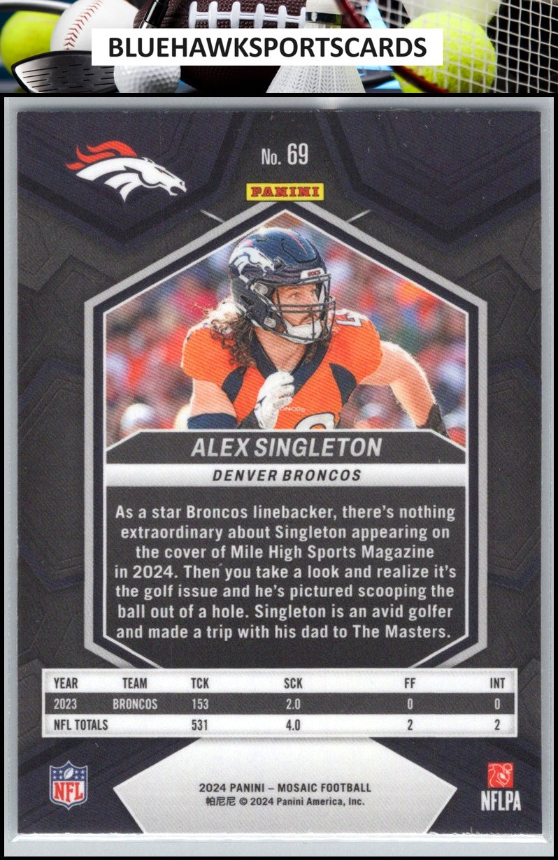 2024 Panini Mosaic #69 Alex Singleton